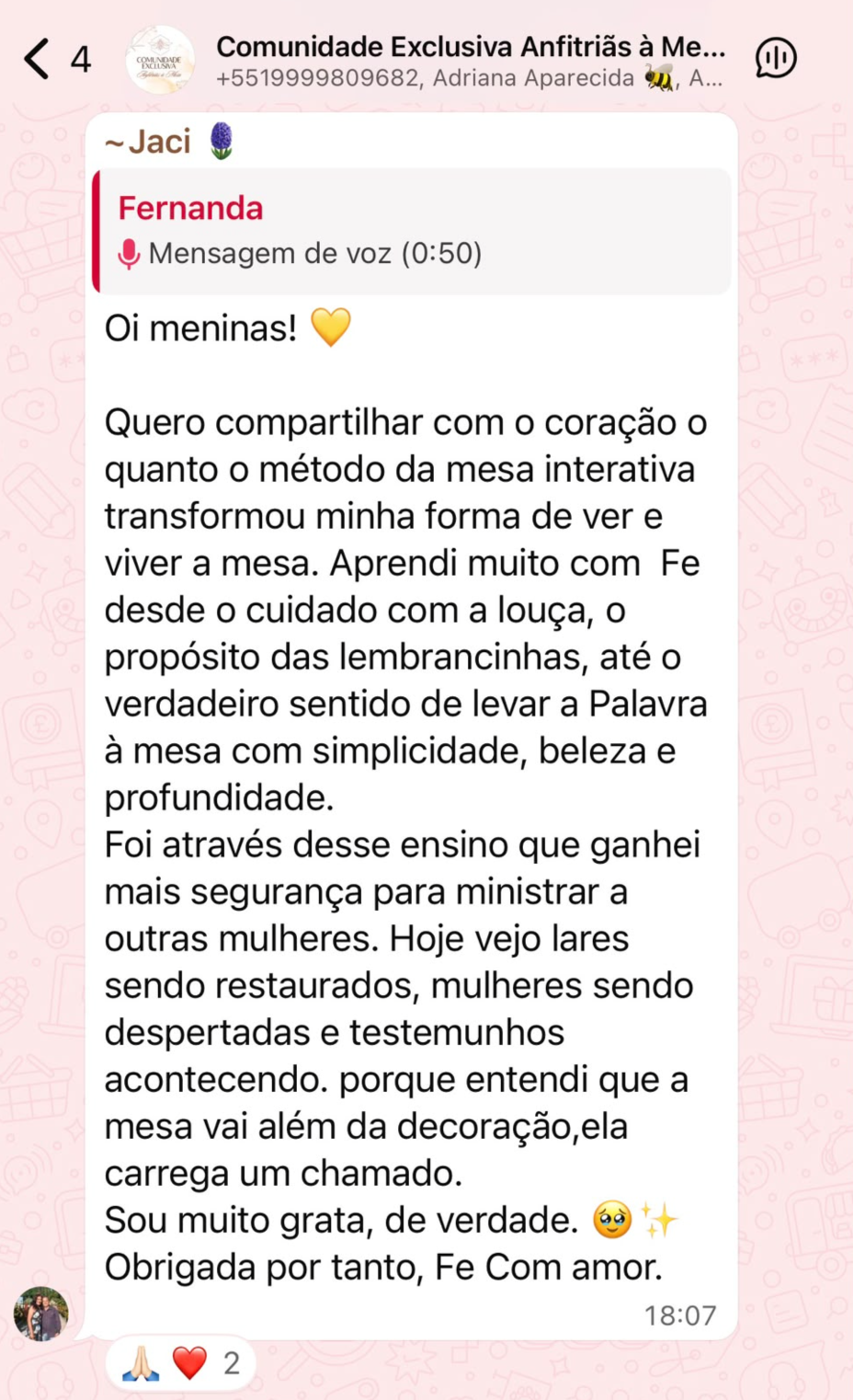 Depoimento de Jaci sobre o Método Mesa Interativa