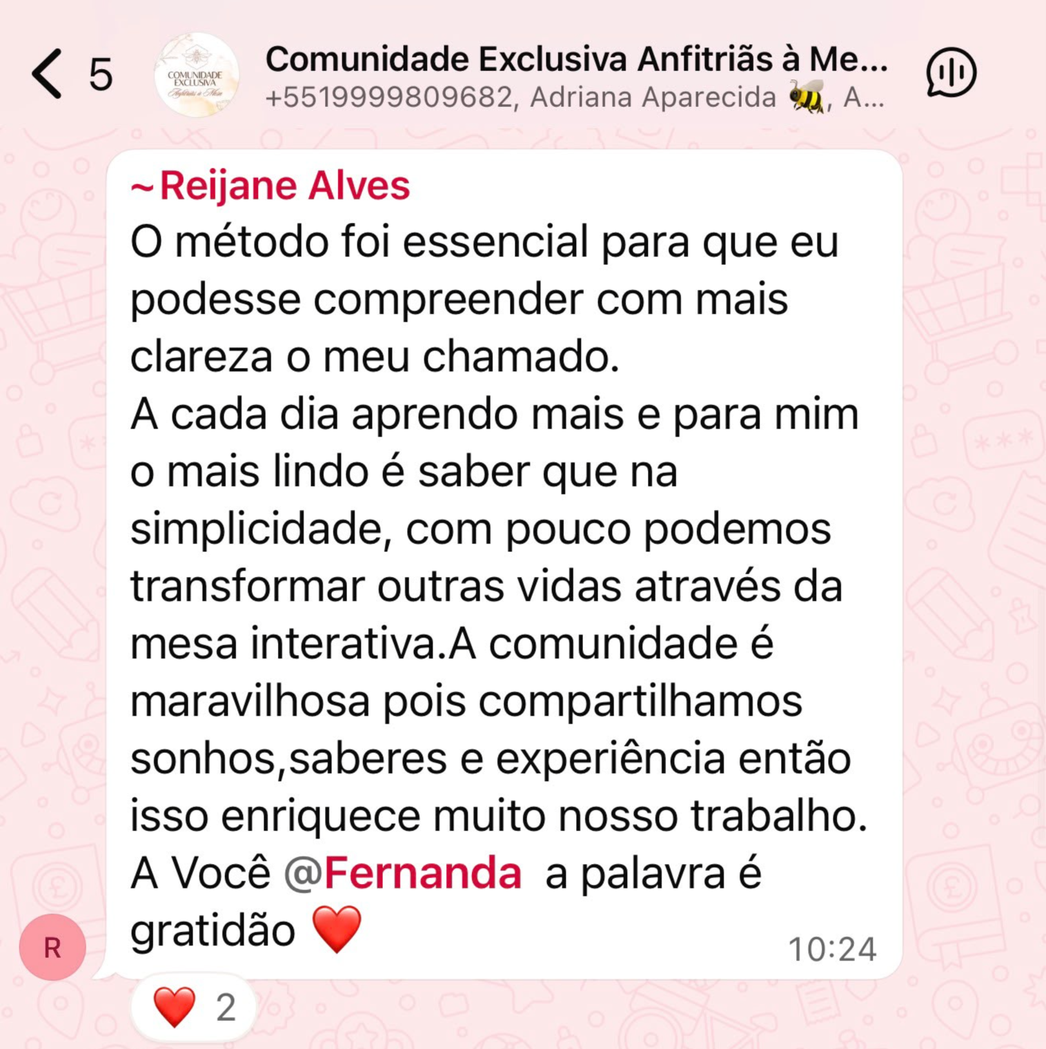 Depoimento de Reijane Alves sobre o Método Mesa Interativa